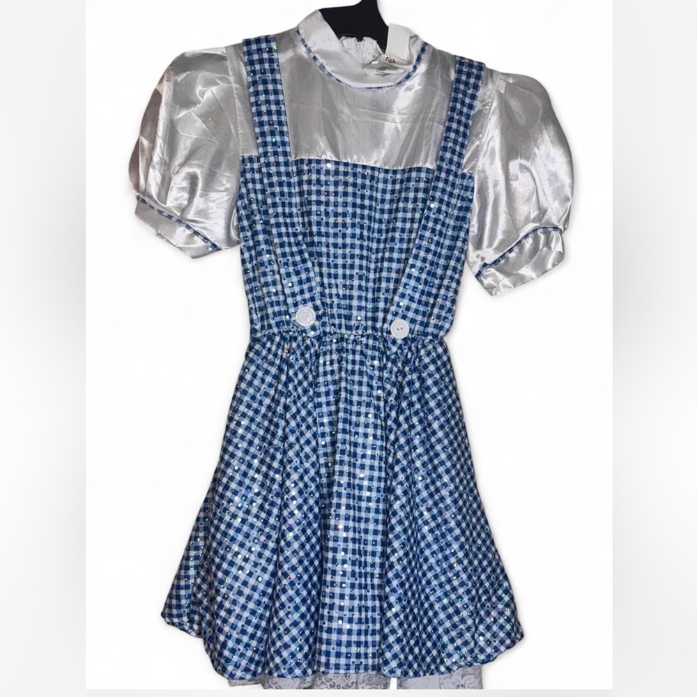Size Medium wizard of Oz Blue and White Checkered  Dress